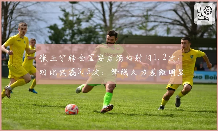 张玉宁转会国安后场均射门1.2次，对比武磊3.5次，锋线火力差距明显