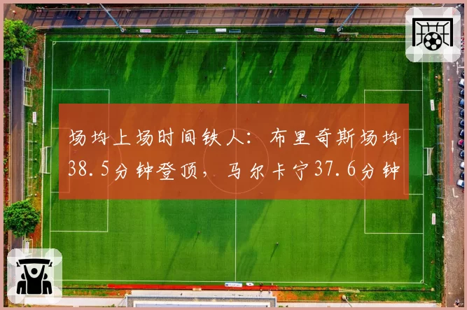场均上场时间铁人：布里奇斯场均38.5分钟登顶，马尔卡宁37.6分钟第二