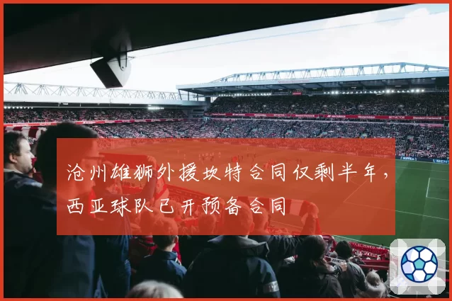 沧州雄狮外援坎特合同仅剩半年，西亚球队已开预备合同